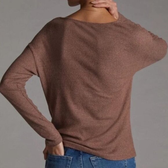 NEW Anthropologie Draped Cowl Neck Top XL - Picture 4 of 12